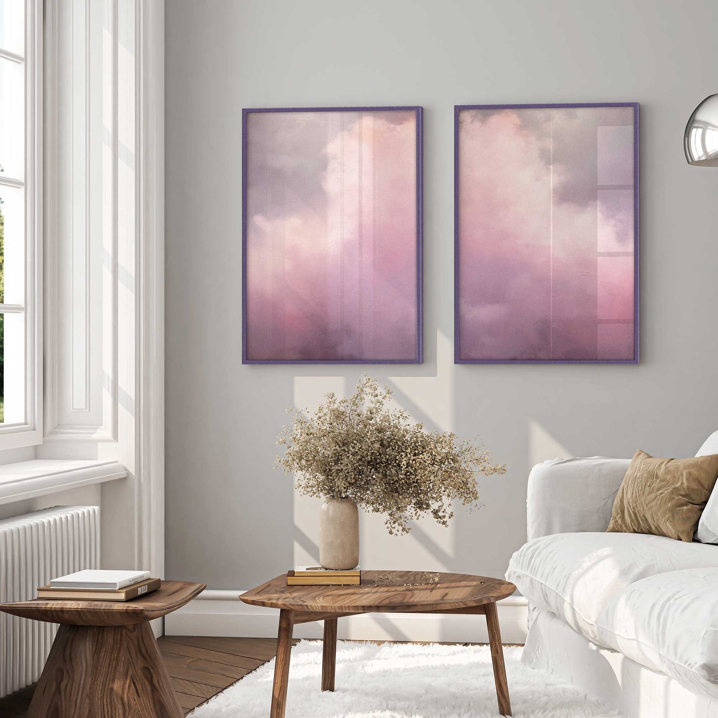 Pastel Skyline Set of 2 Print on Archival Matte Paper