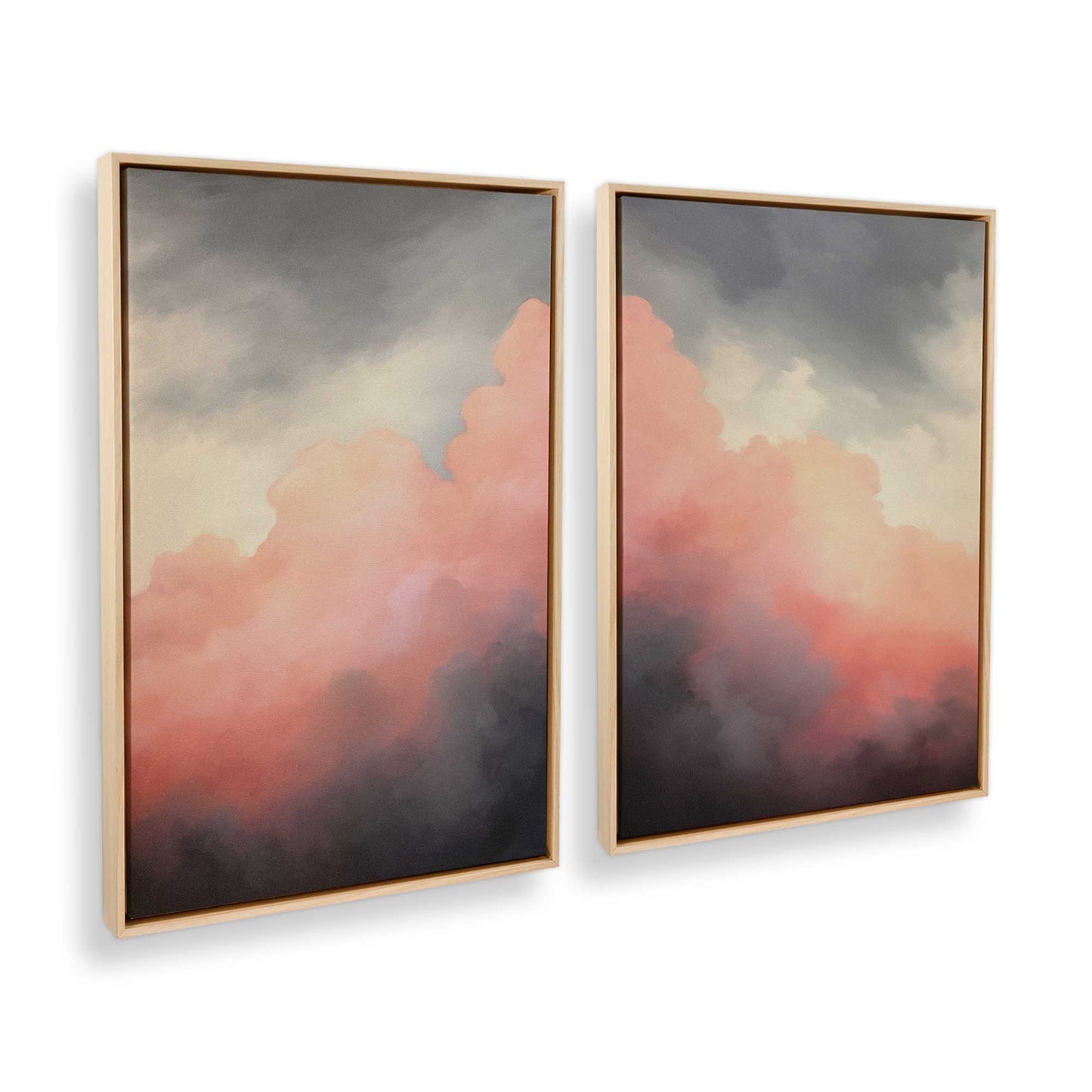 [Color:American Maple] Picture of art in a American Maple frame at an angle