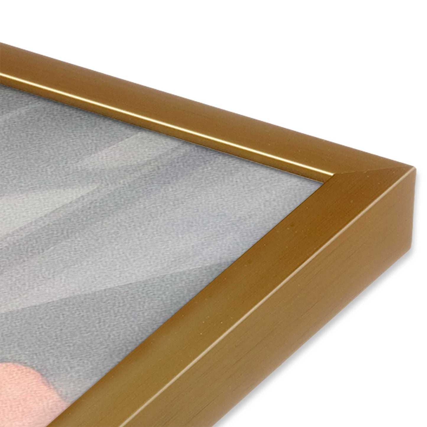 [Color:Polished Gold] Picture of art in a Polished Gold frame of the corner