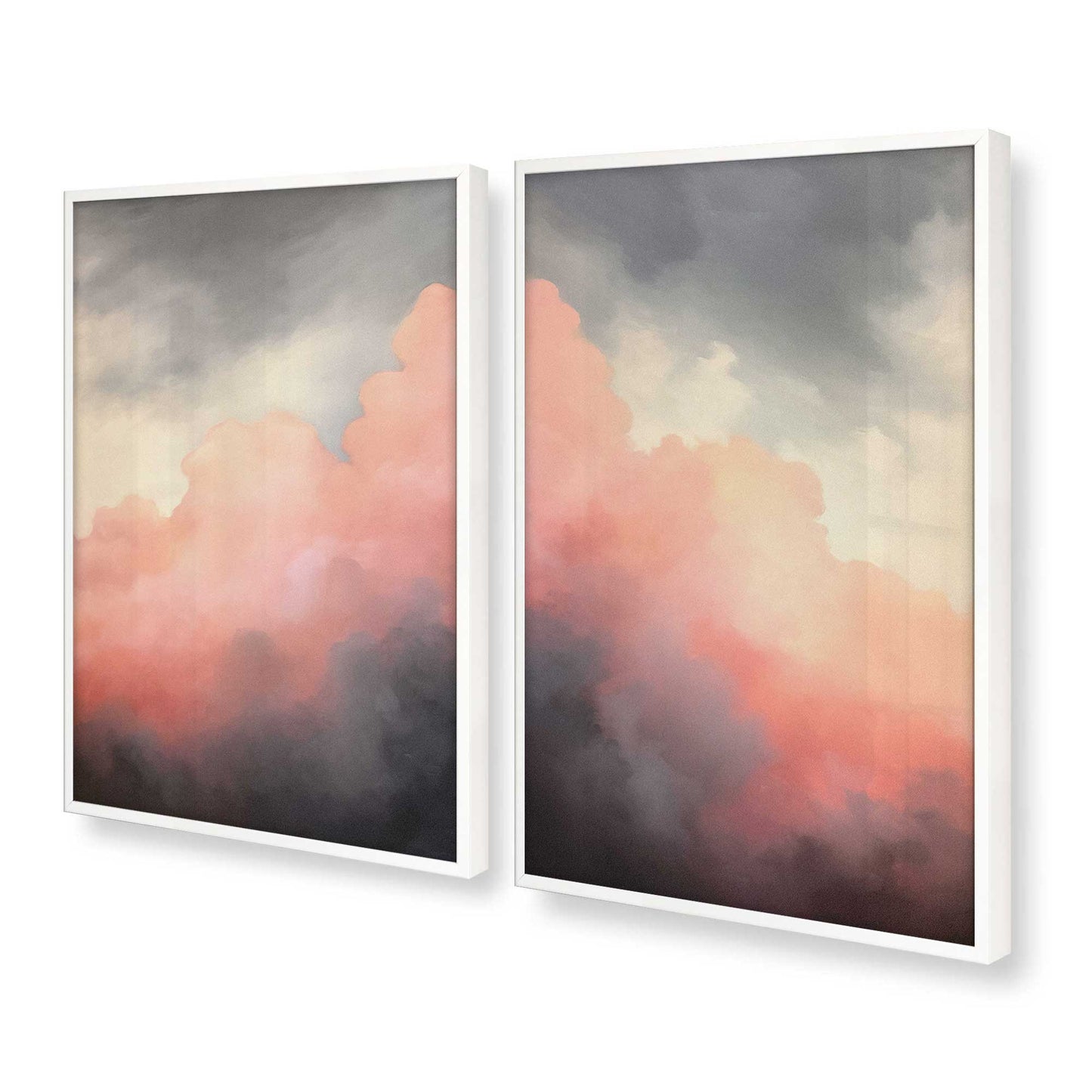 [Color:Opaque White] Picture of art in a Opaque White frame at an angle