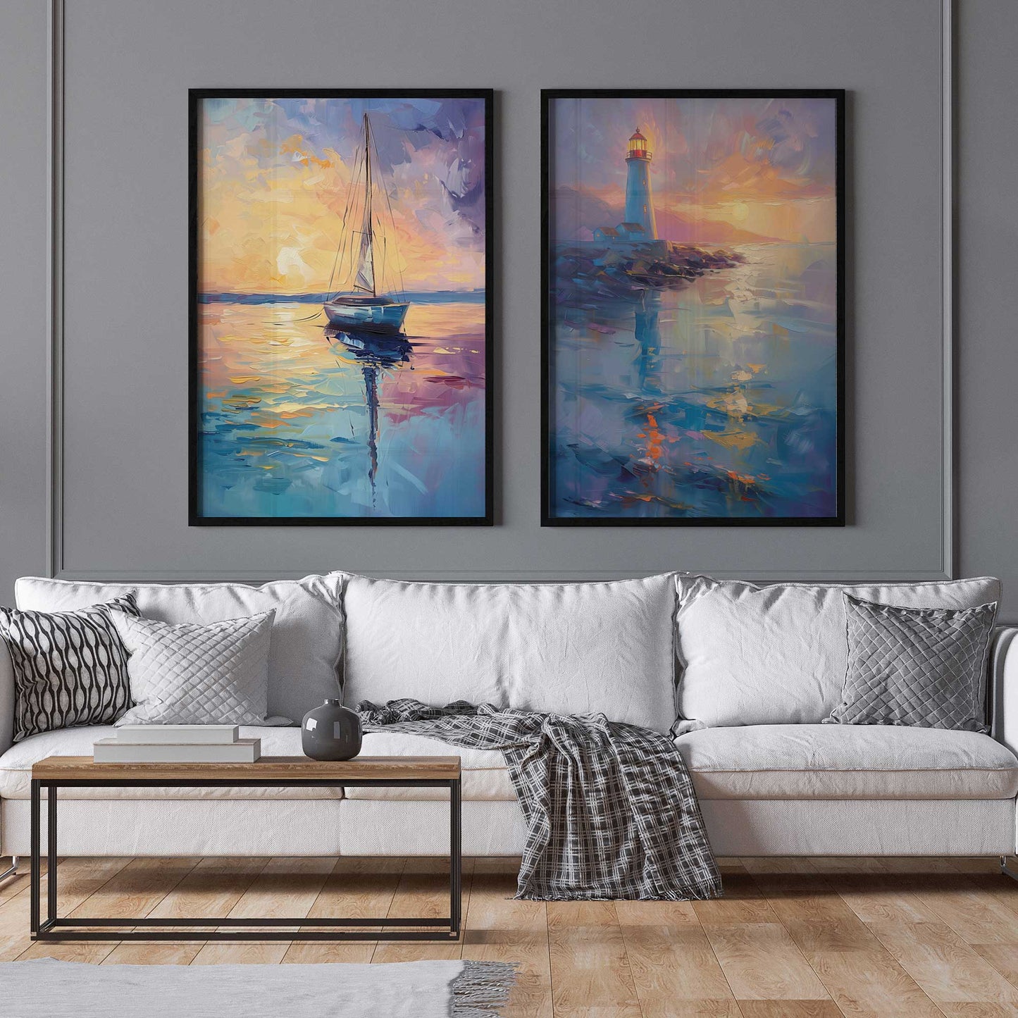 Sunset Sail Set of 2 Print on Archival Matte Paper