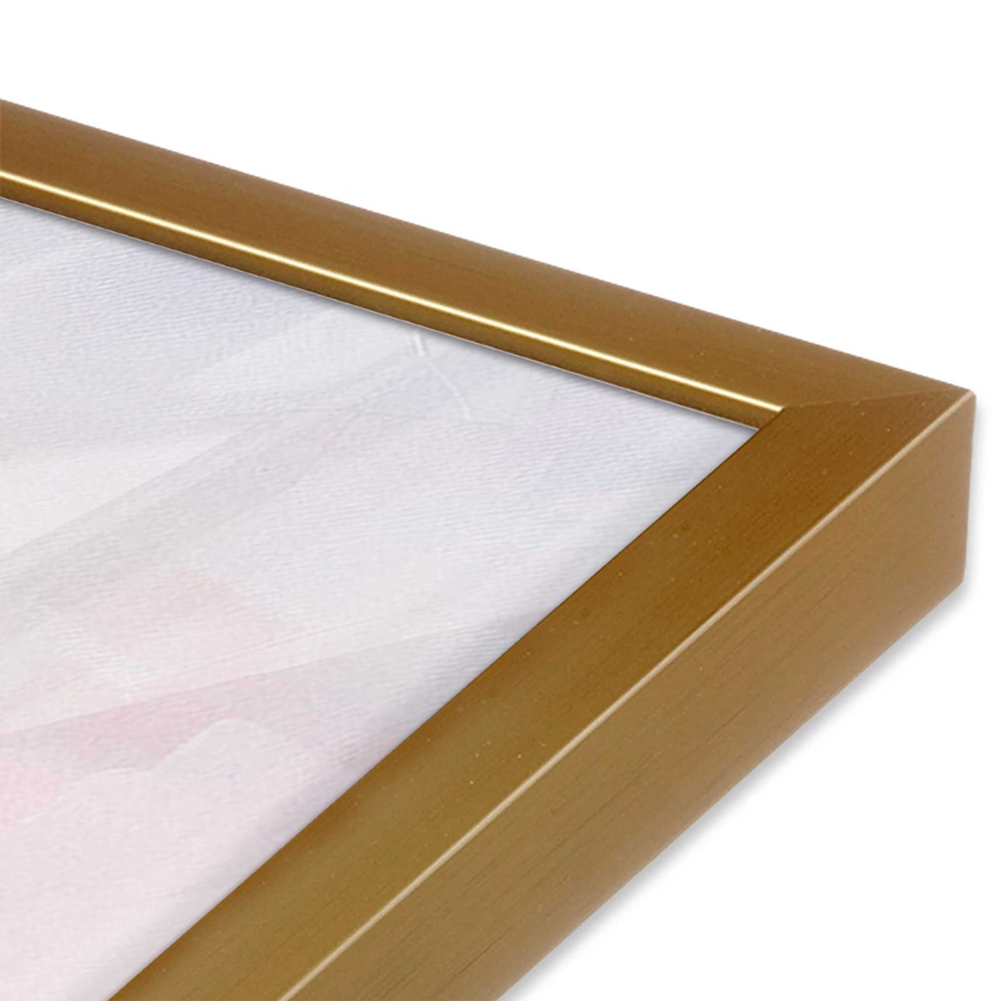 [Color:Polished Gold] Picture of art in a Polished Gold frame of the corner