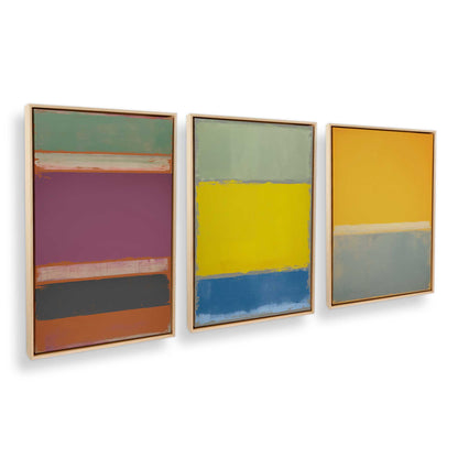 [Color:American Maple] Picture of art in a American Maple frame at an angle