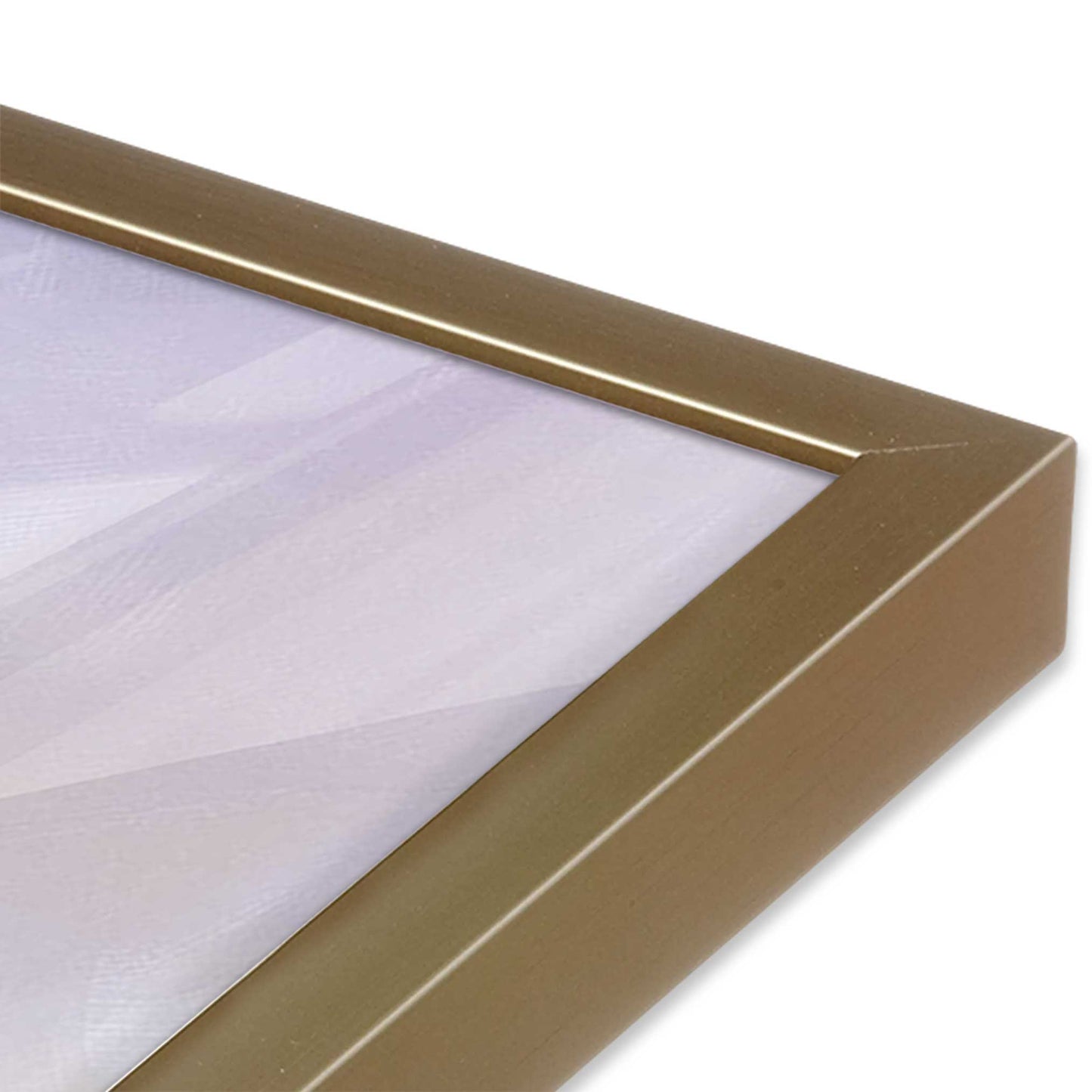 [Color:Brushed Gold] Picture of art in a Brushed Gold frame of the corner