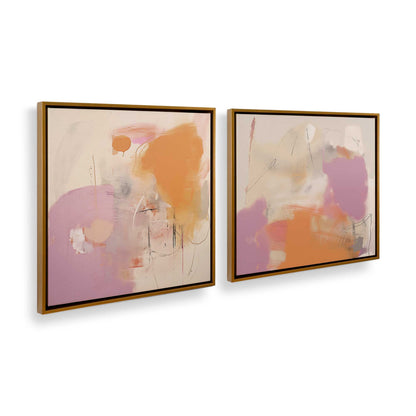 [Color:Polished Gold] Picture of art in a Polished Gold frame at an angle