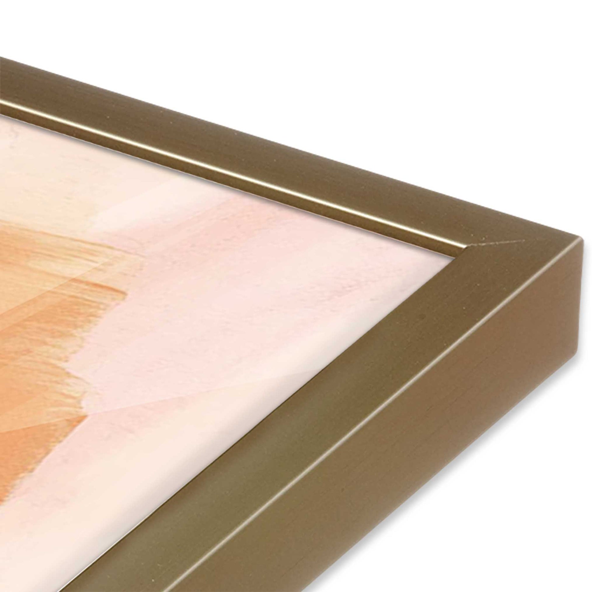 [Color:Brushed Gold] Picture of art in a Brushed Gold frame of the corner