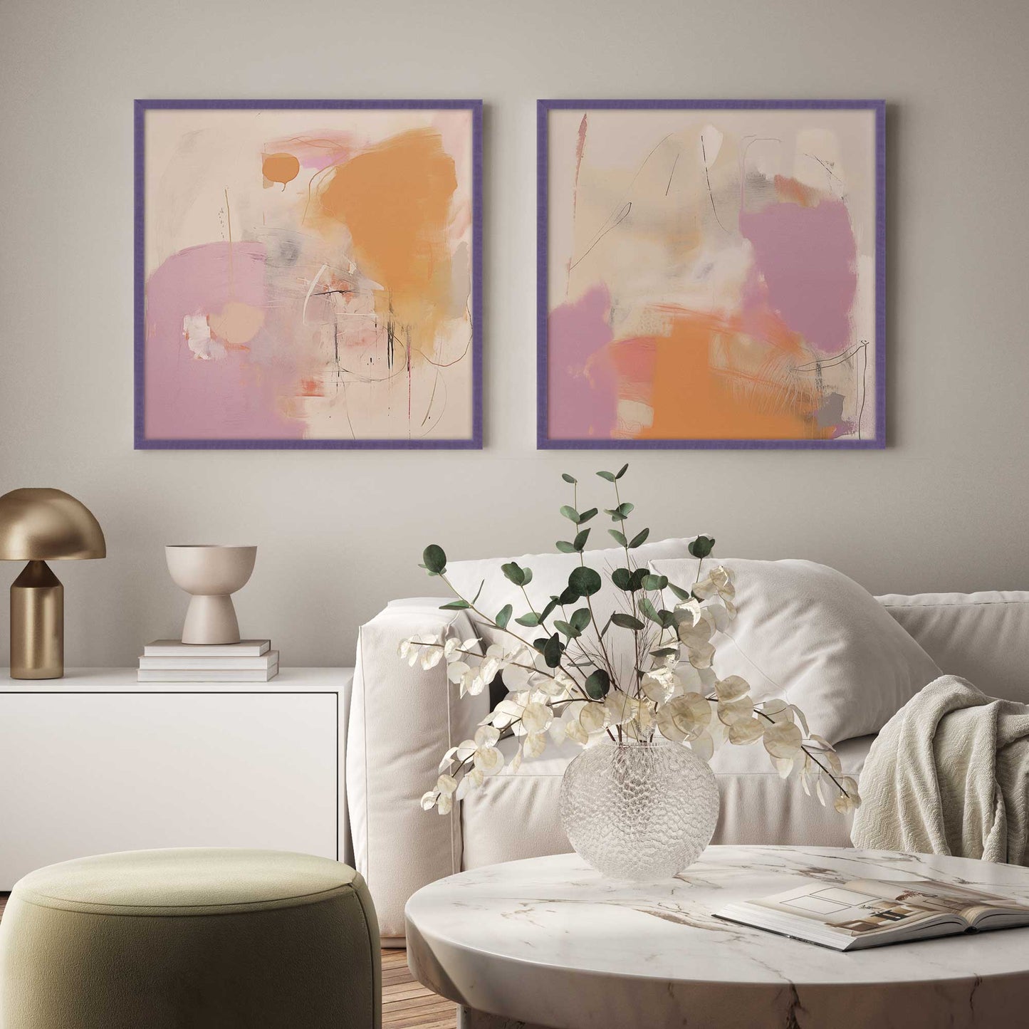 Cotton Candy Delight Set of 2 Print on Archival Matte Paper