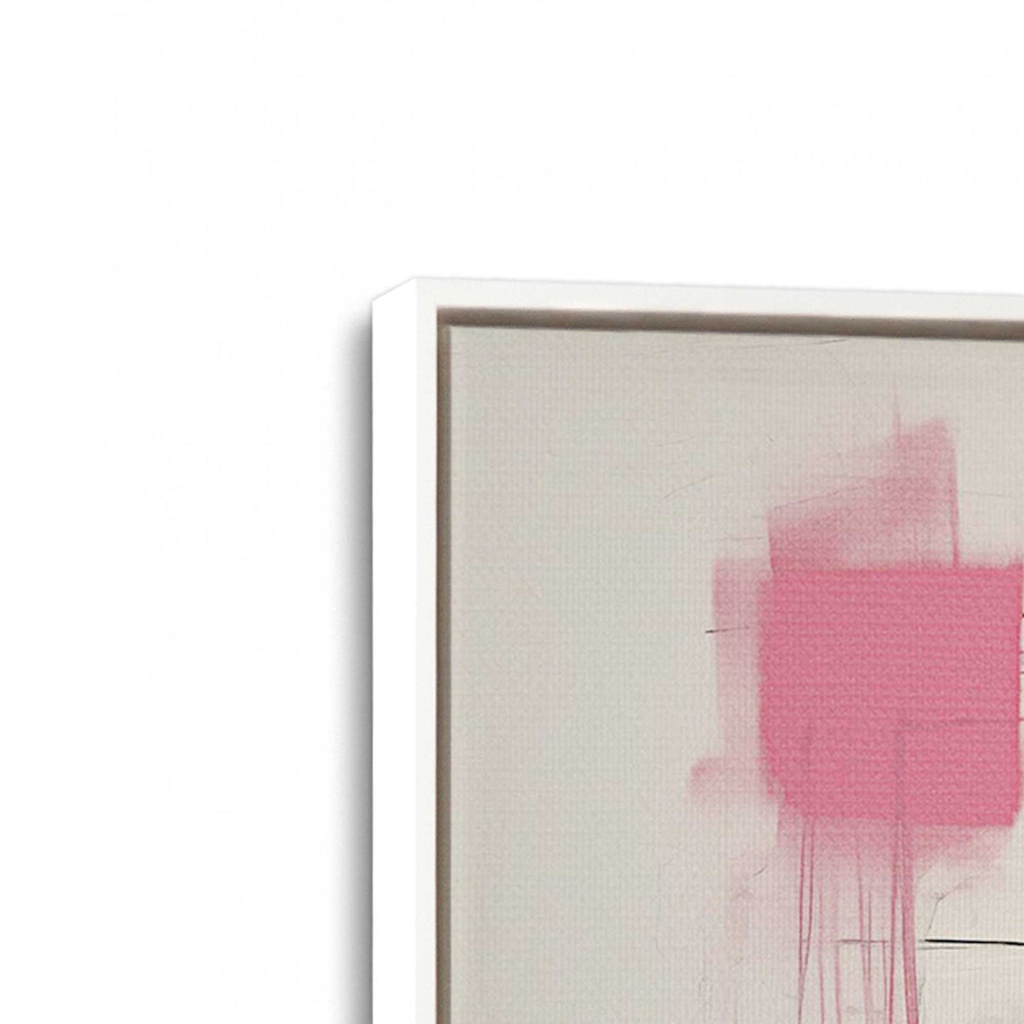 Graphite Pink Fusion Set of 2 Print on Canvas