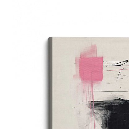 Graphite Pink Fusion Set of 2 Print on Canvas