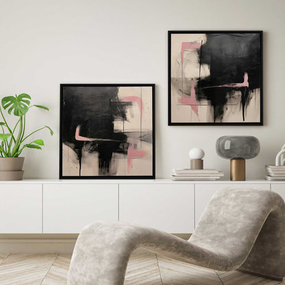 Midnight Rose Dreamscape Set of 2 Print on Canvas