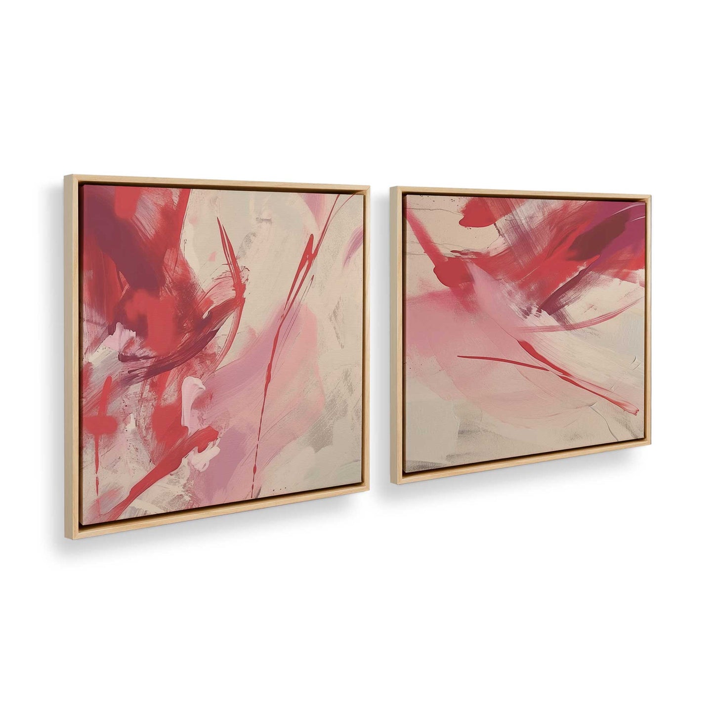 [Color:American Maple] Picture of art in a American Maple frame at an angle