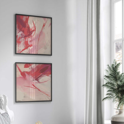 Rosy Rhapsody Set of 2 Print on Archival Matte Paper