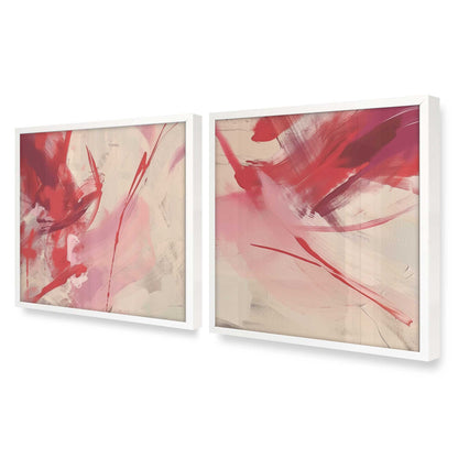 [Color:Opaque White] Picture of art in a Opaque White frame at an angle