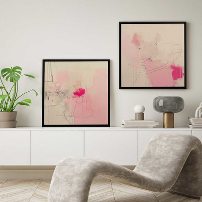 Whispers of Pink Sands Set of 2 Print on Canvas