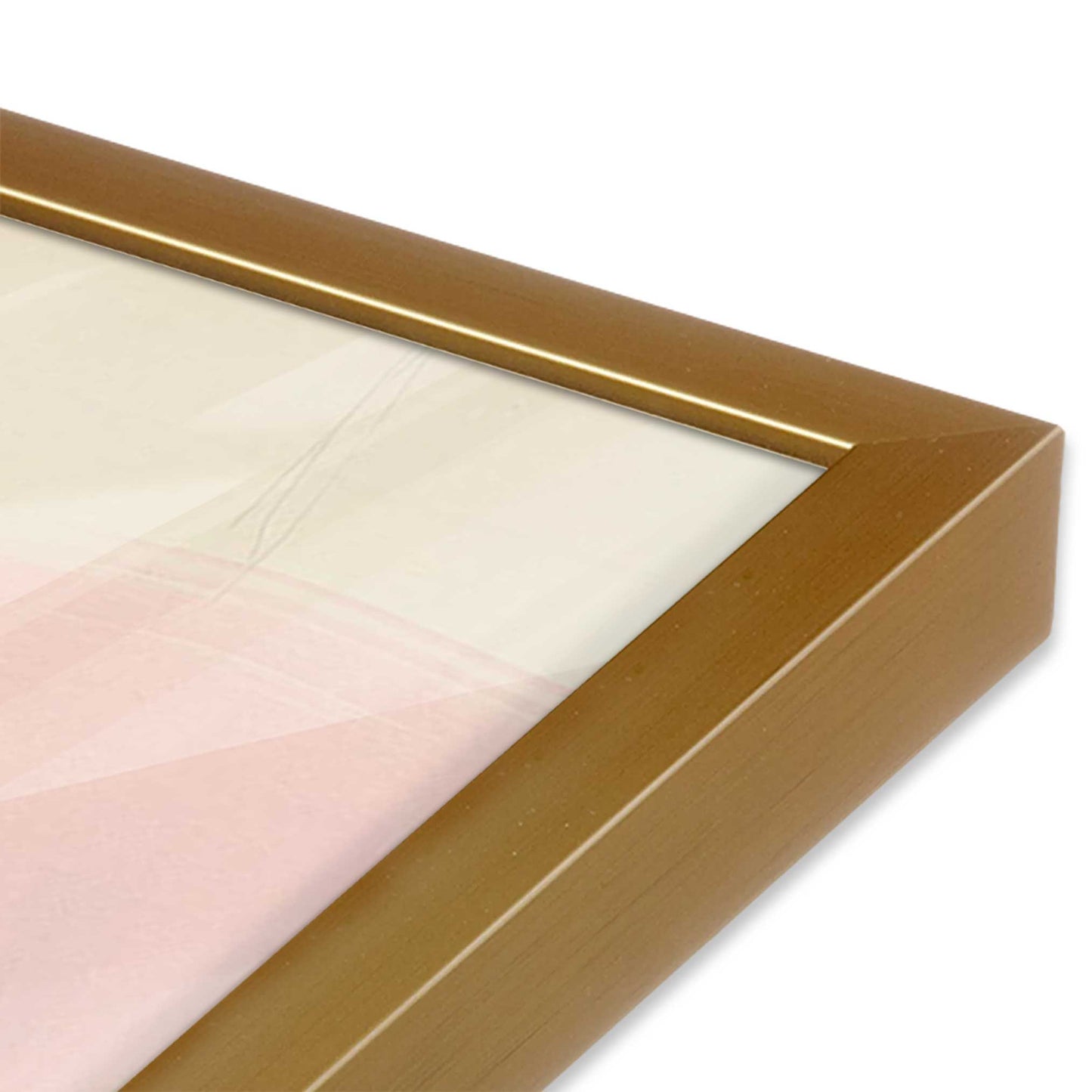 [Color:Polished Gold] Picture of art in a Polished Gold frame of the corner