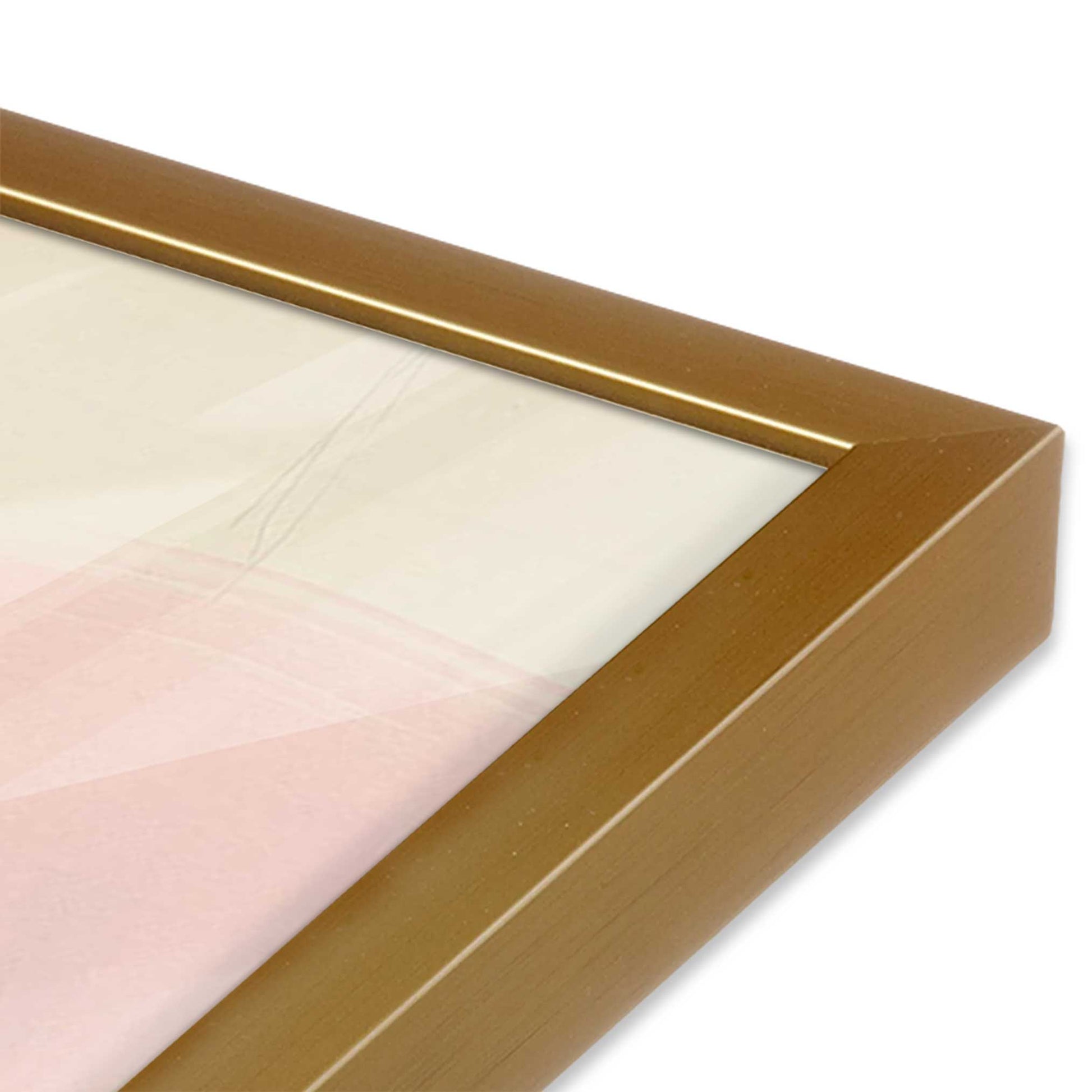 [Color:Polished Gold] Picture of art in a Polished Gold frame of the corner