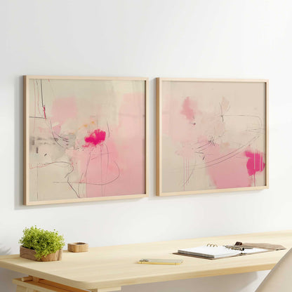 Whispers of Pink Sands Set of 2 Print on Archival Matte Paper