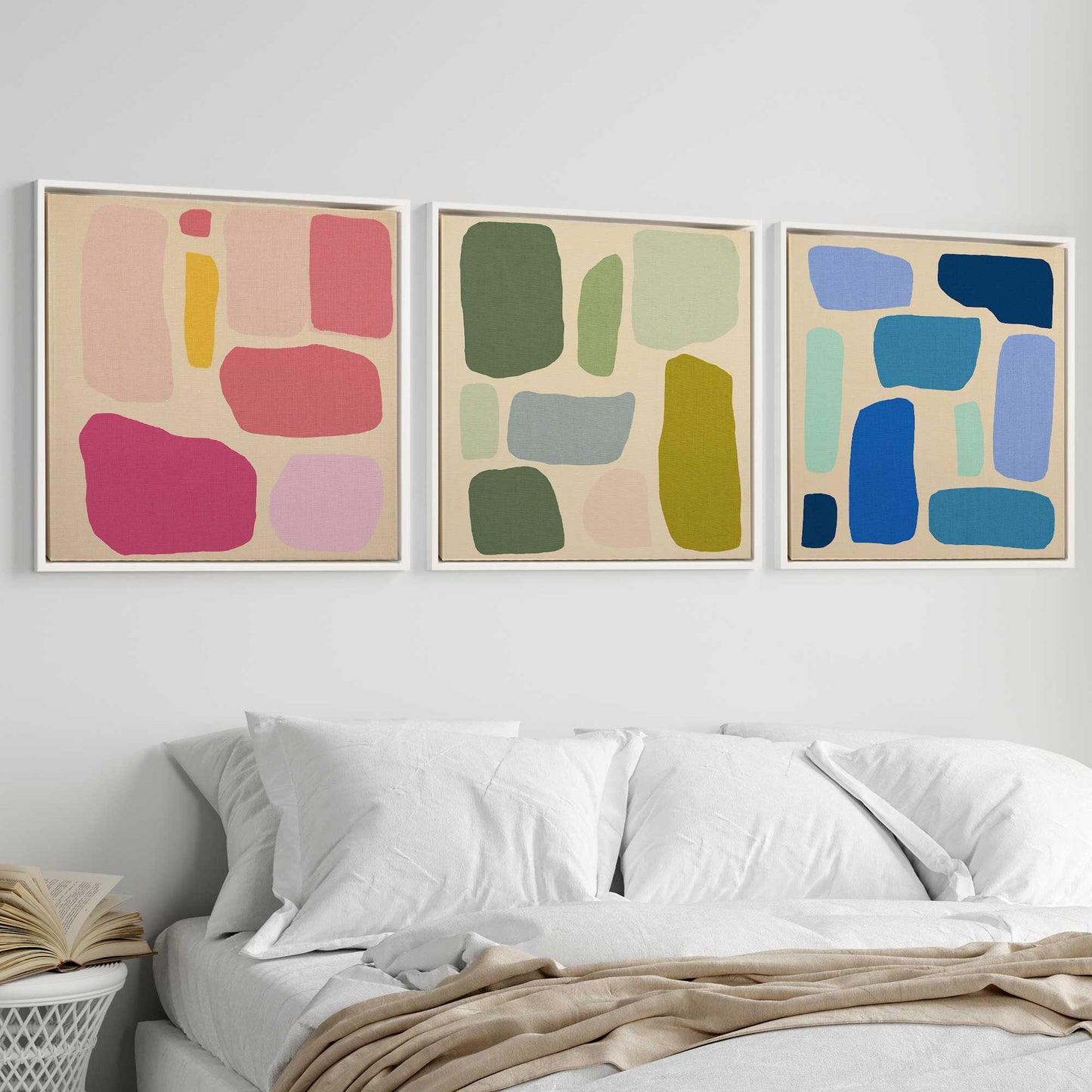 Chromatic Rhythms Set of 3 Print on Canvas