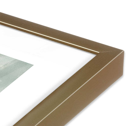 [Color:Brushed Gold] Picture of art in a Brushed Gold frame of the corner