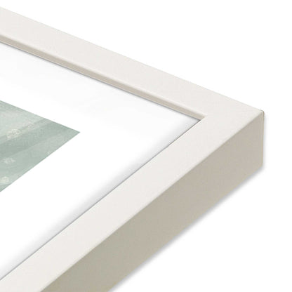 [Color:Opaque White] Picture of art in a Opaque White frame of the corner