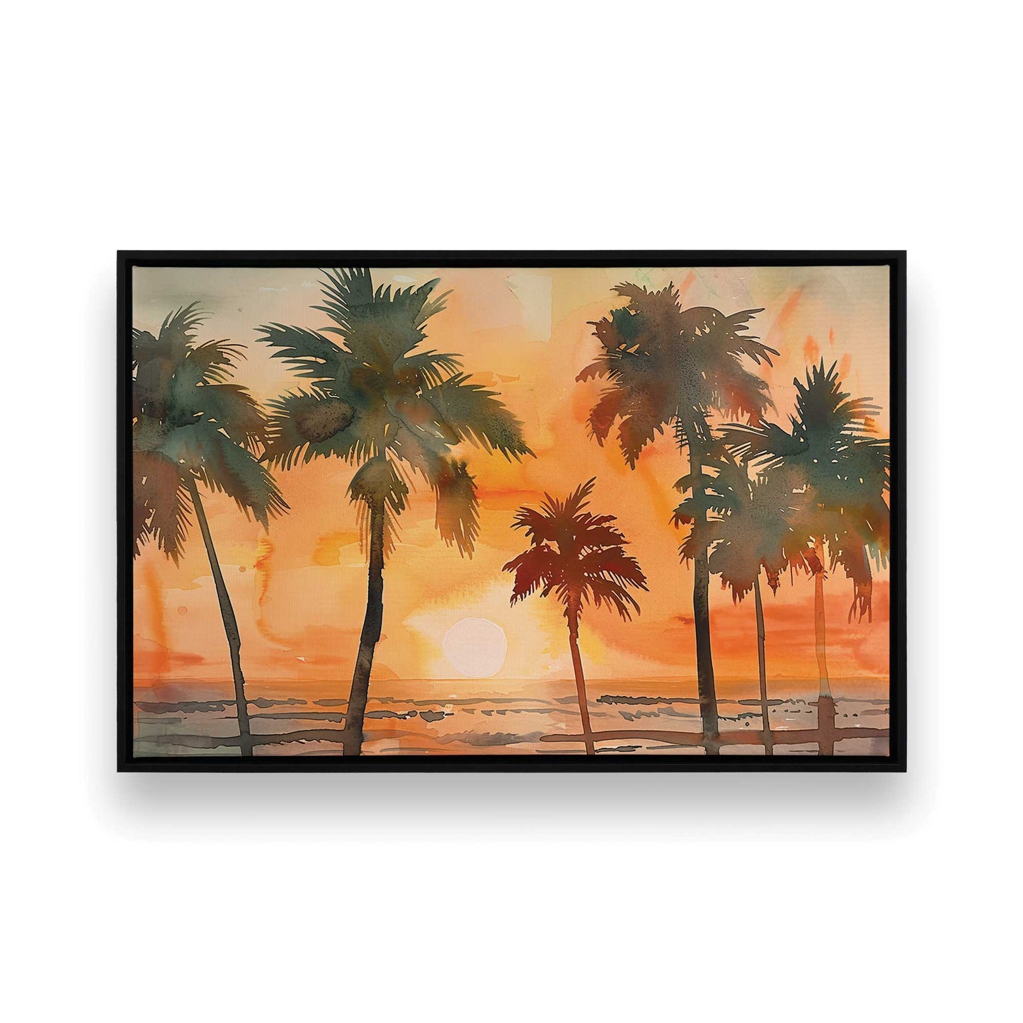 [Color:Satin Black], Picture of art in a Satin Black frame