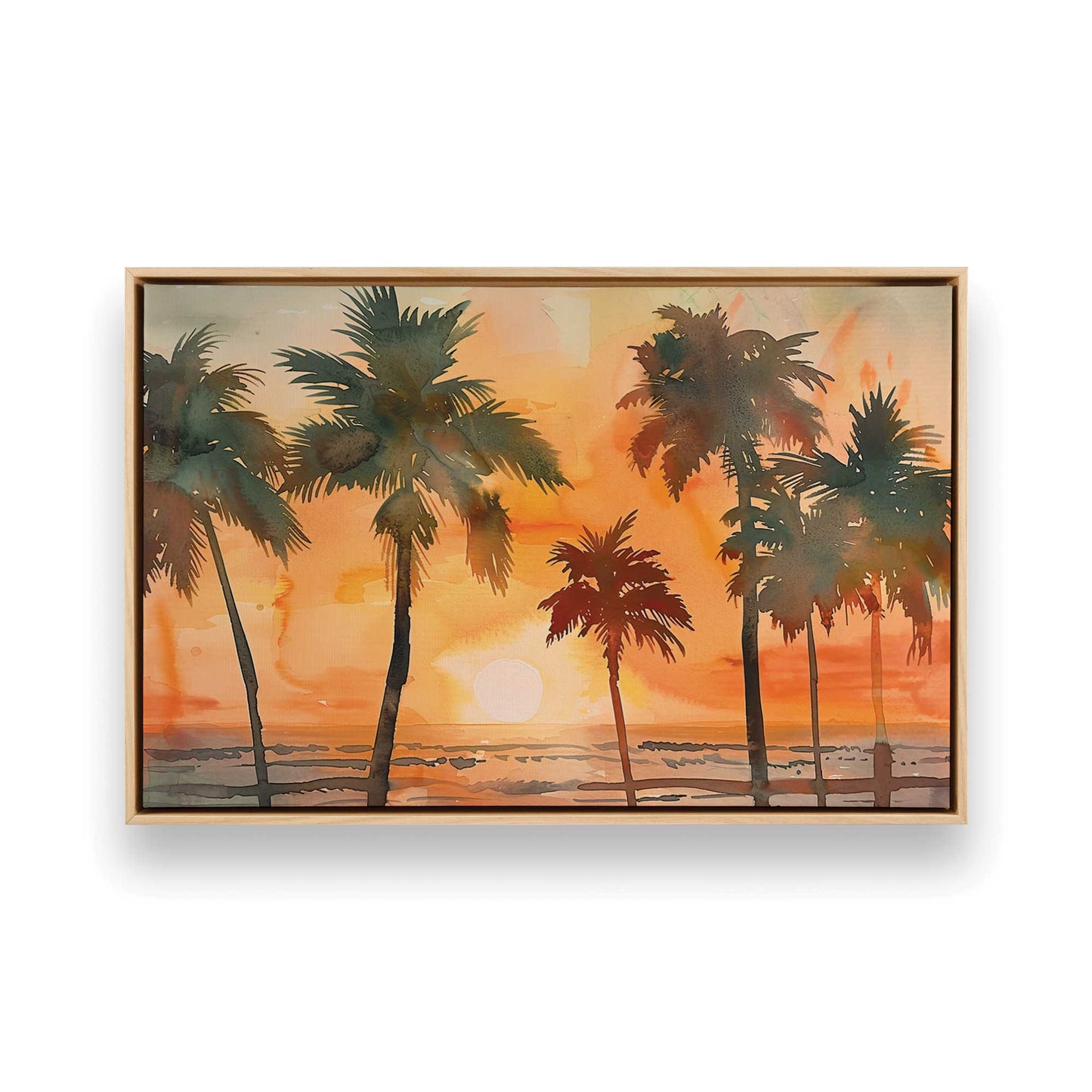 [Color:American Maple], Picture of art in a American Maple frame
