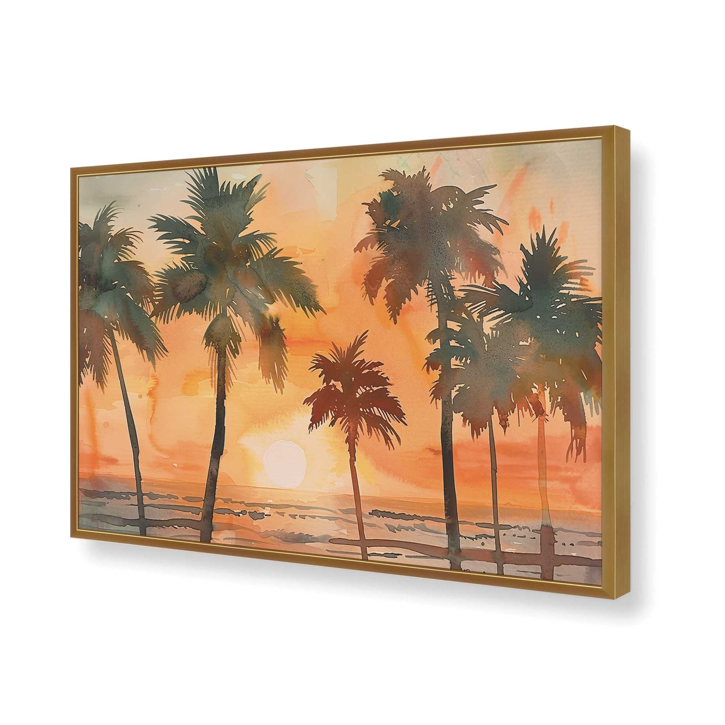 [Color:Polished Gold], Picture of art in a Polished Gold frame of the corner