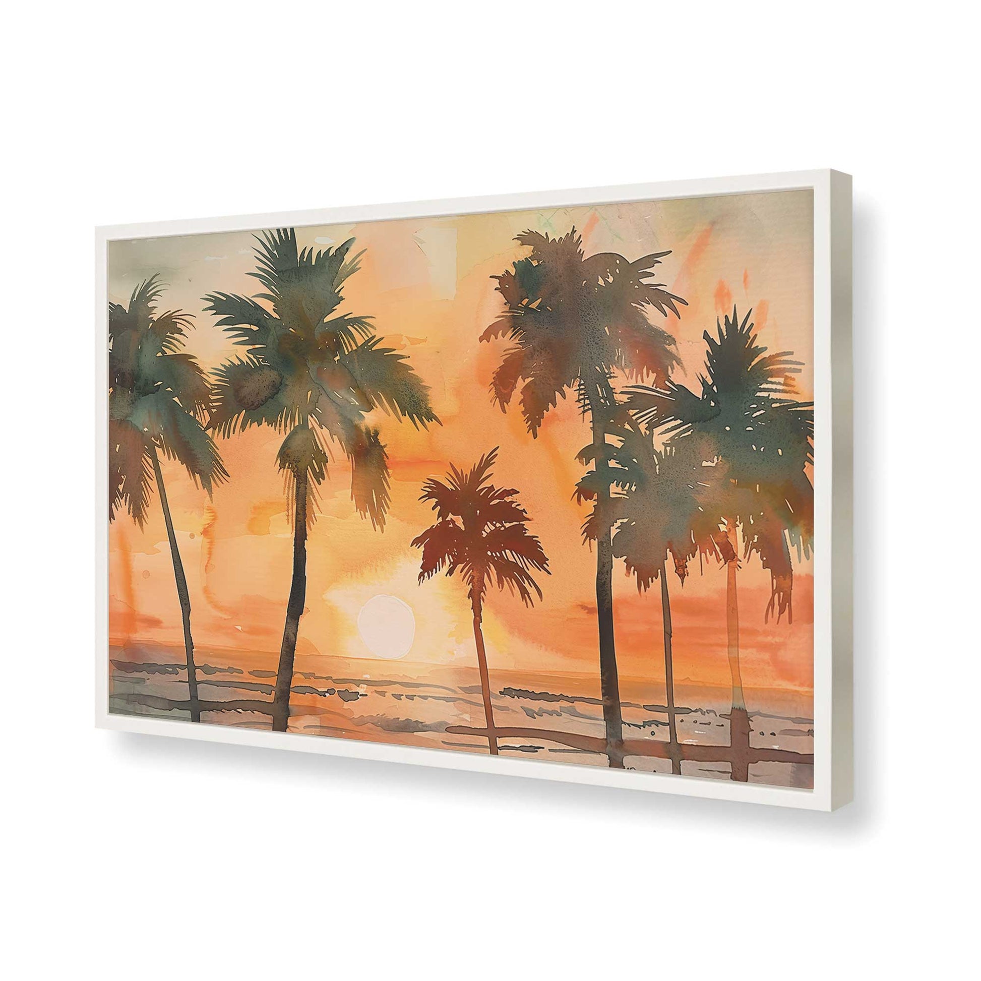 [Color:Opaque White], Picture of art in a Opaque White frame of the corner