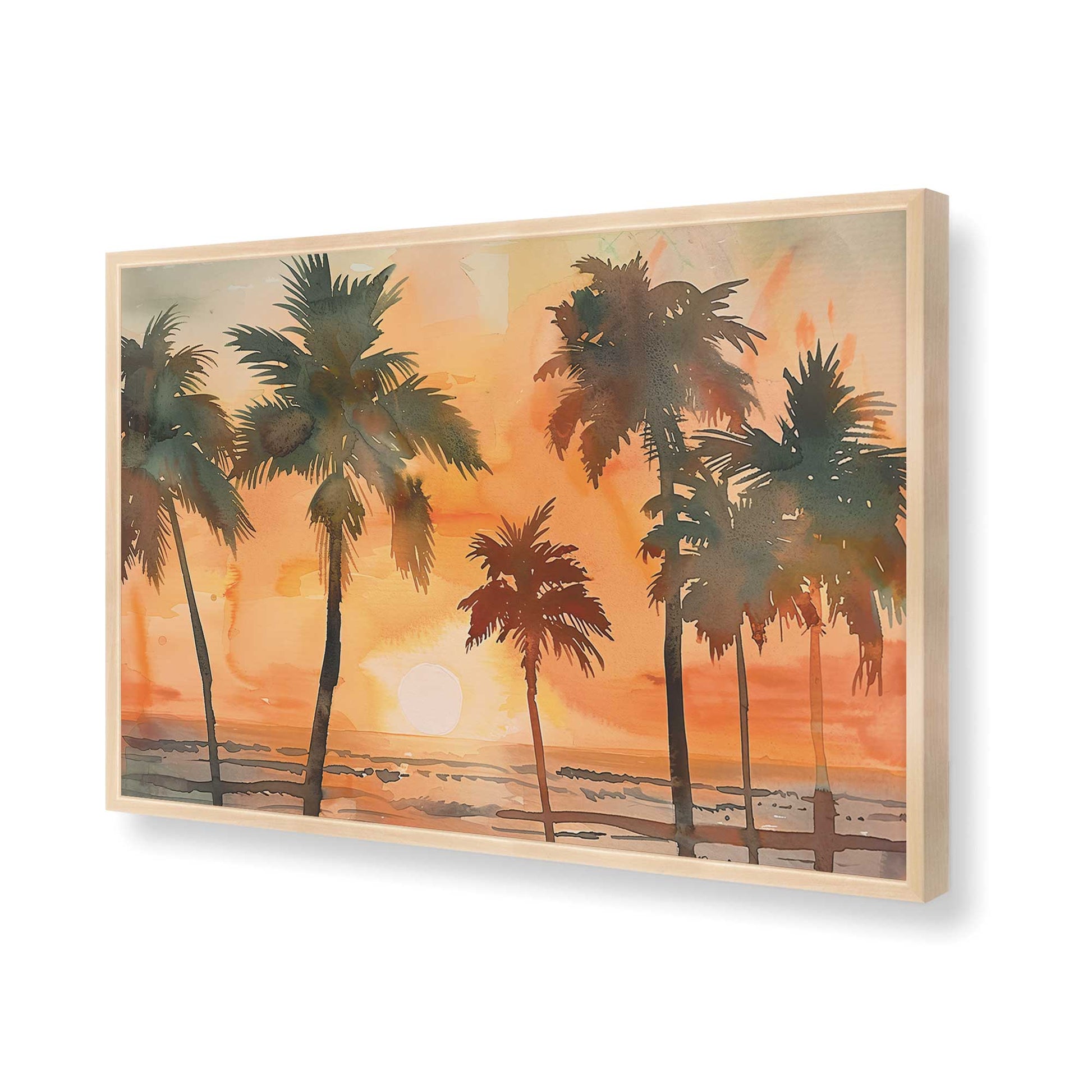 [Color:Raw Maple], Picture of art in a Raw Maple frame of the corner