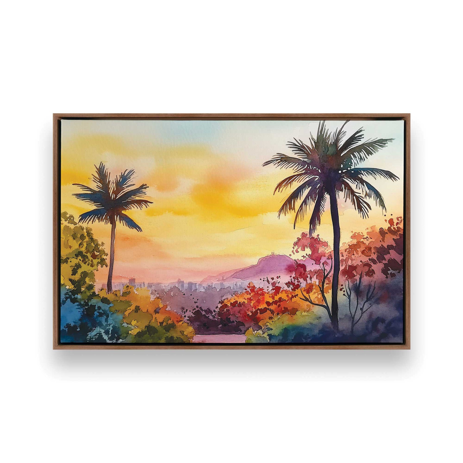 [Color:Walnut], Picture of art in a Walnut frame