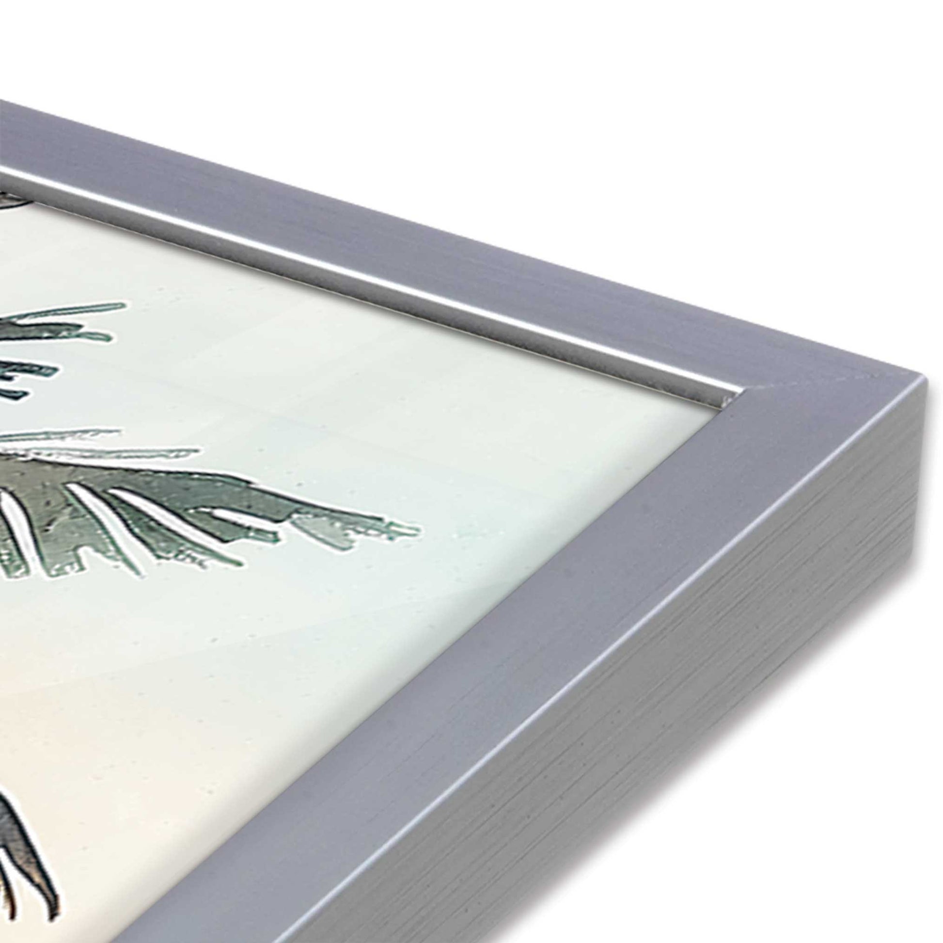 [Color:Polished Chrome], Picture of art in a Polished Chrome frame at an angle