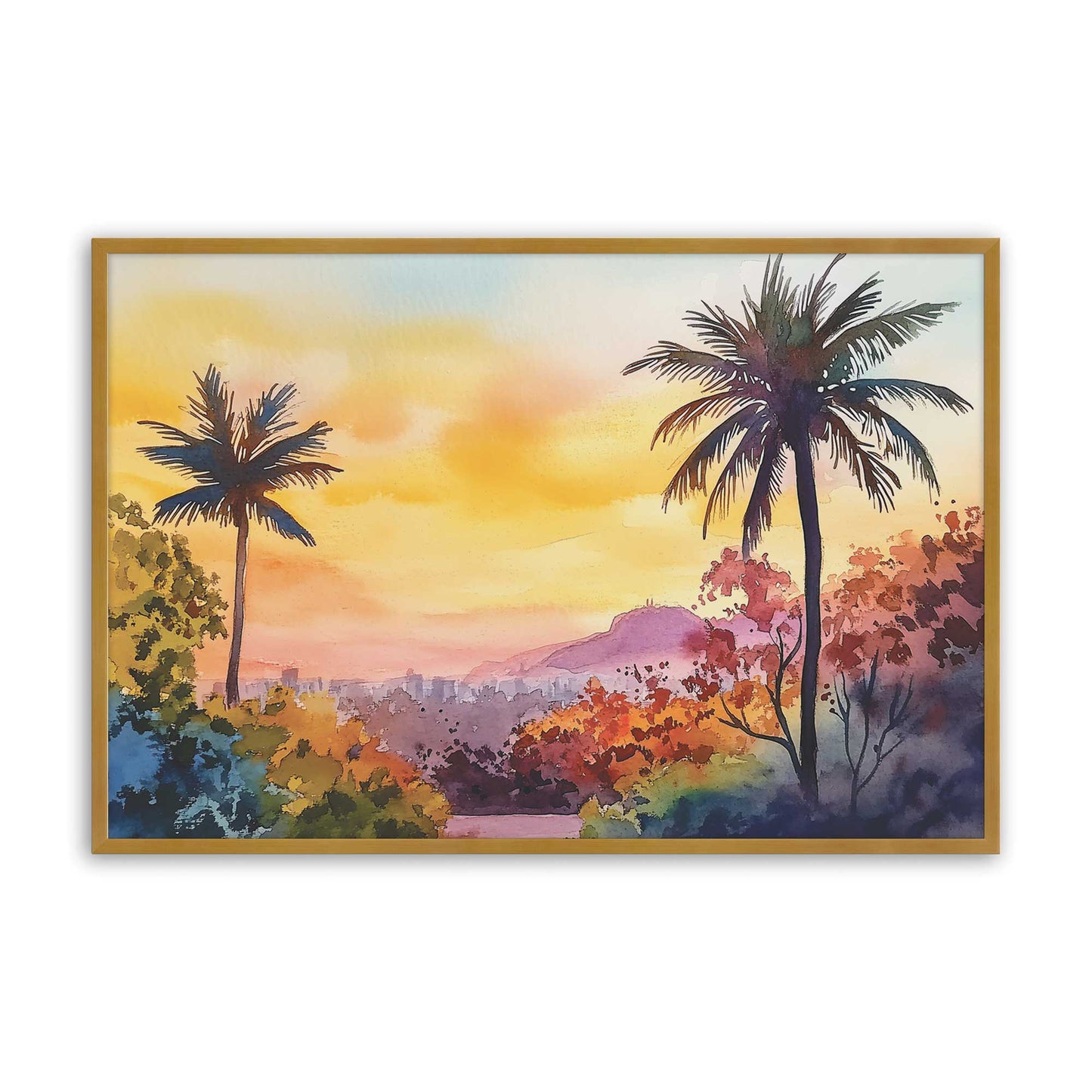 [Color:Polished Gold], Picture of art in a Polished Gold frame