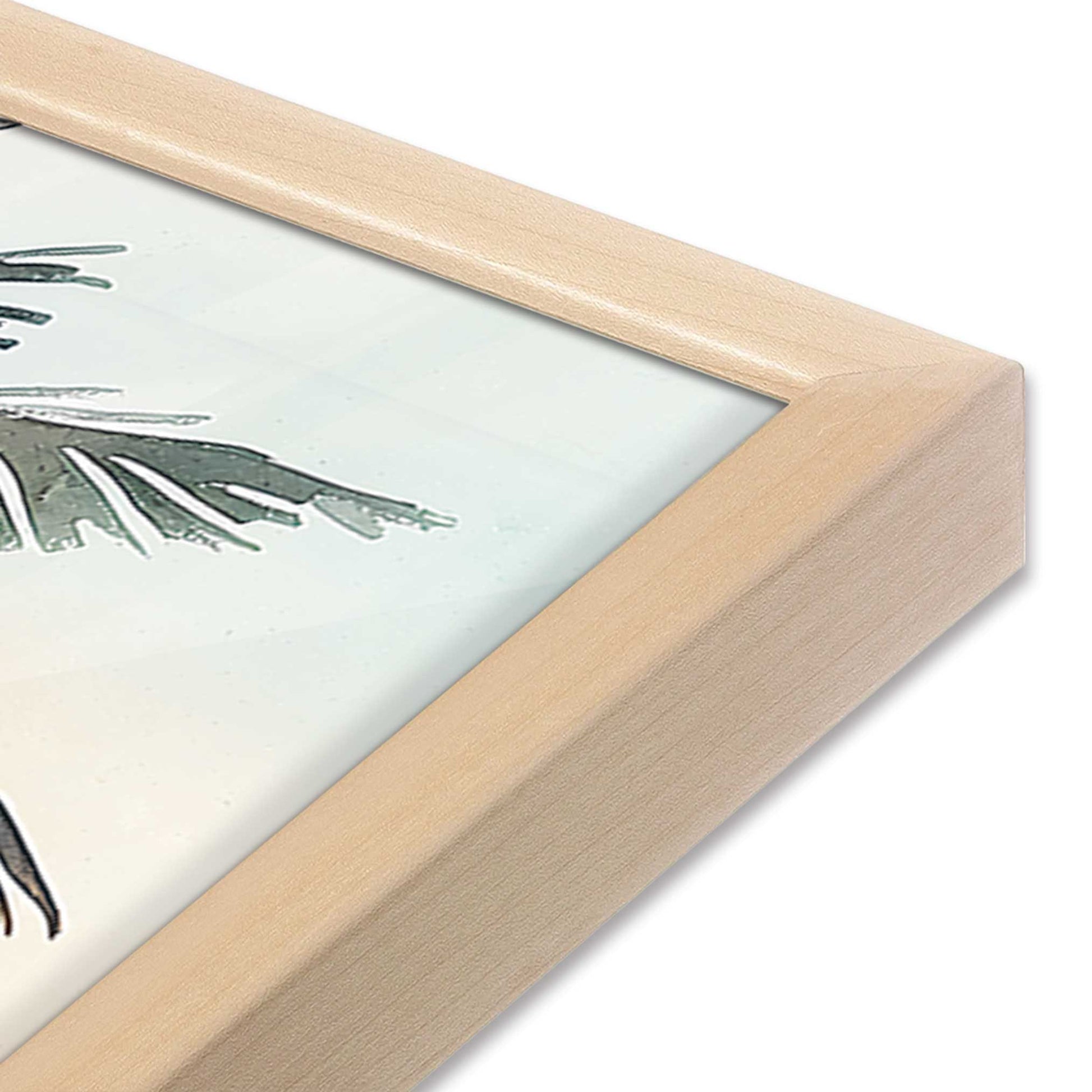 [Color:Raw Maple], Picture of art in a Raw Maple frame at an angle