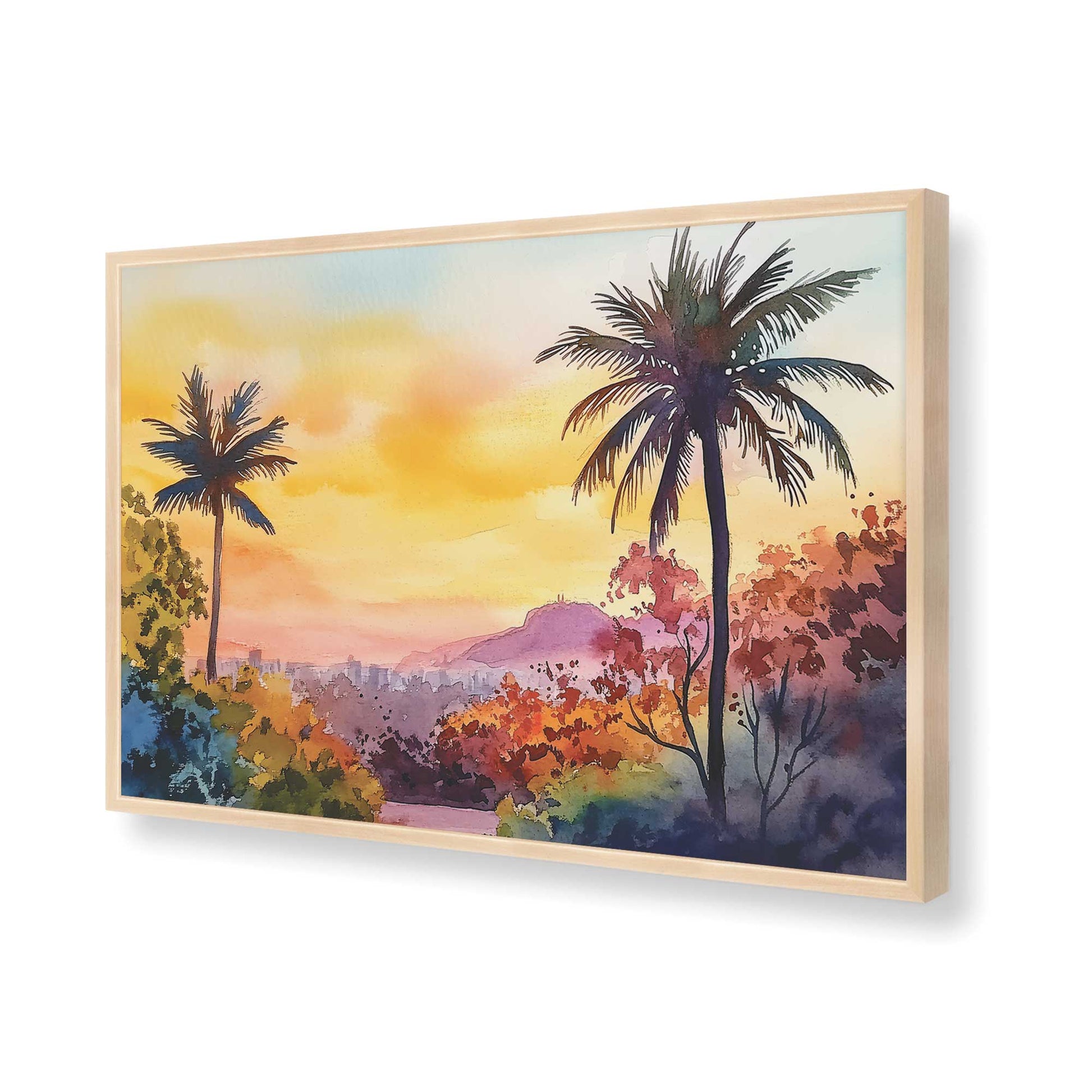 [Color:Raw Maple], Picture of art in a Raw Maple frame of the corner