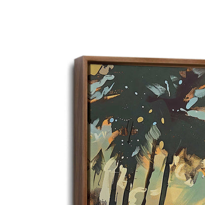 [Color:Walnut], Picture of art in a Walnut frame at an angle