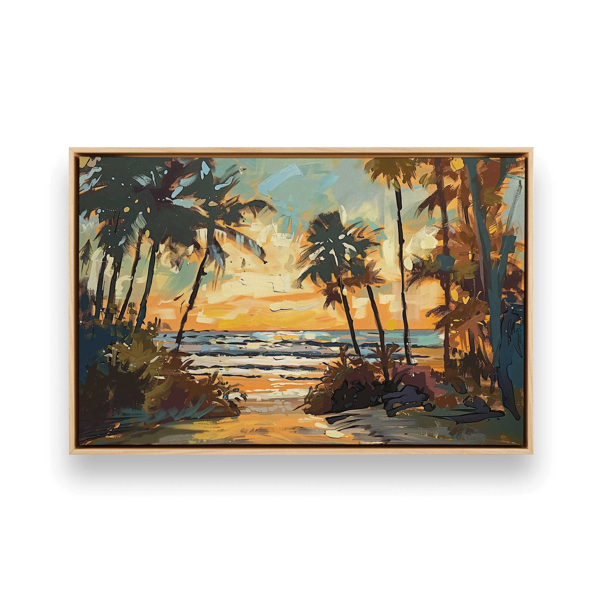 [Color:American Maple], Picture of art in a American Maple frame