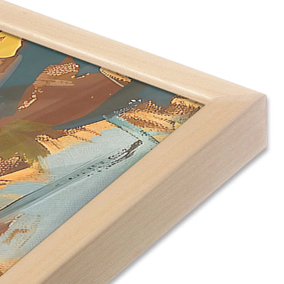 [Color:Raw Maple], Picture of art in a Raw Maple frame at an angle