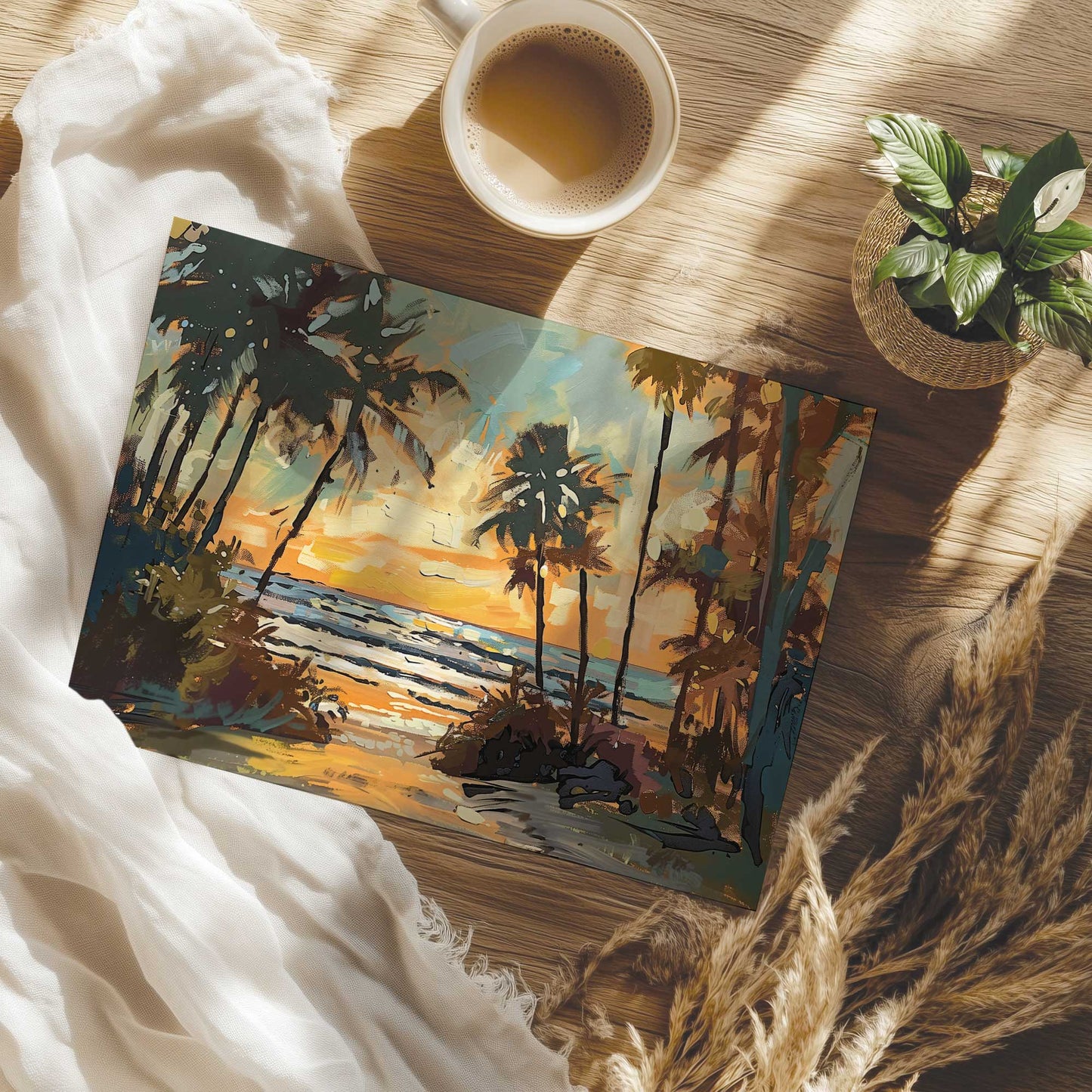 Sunset Trail to Shore Print