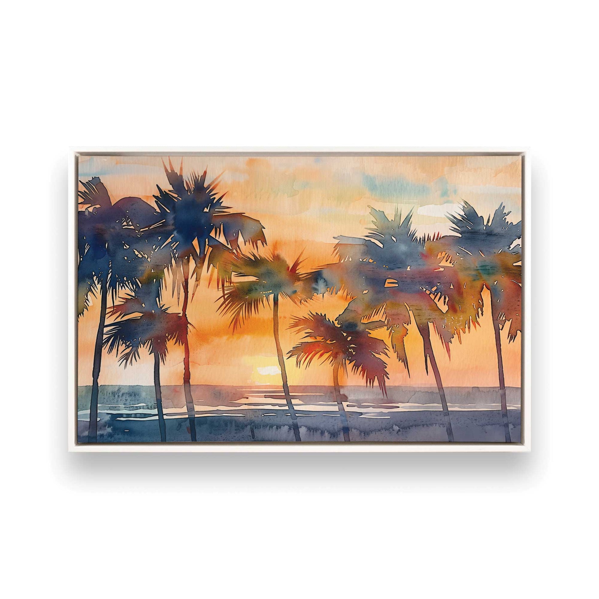 [Color:Opaque White], Picture of art in a White frame