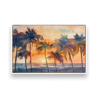[Color:Opaque White], Picture of art in a White frame