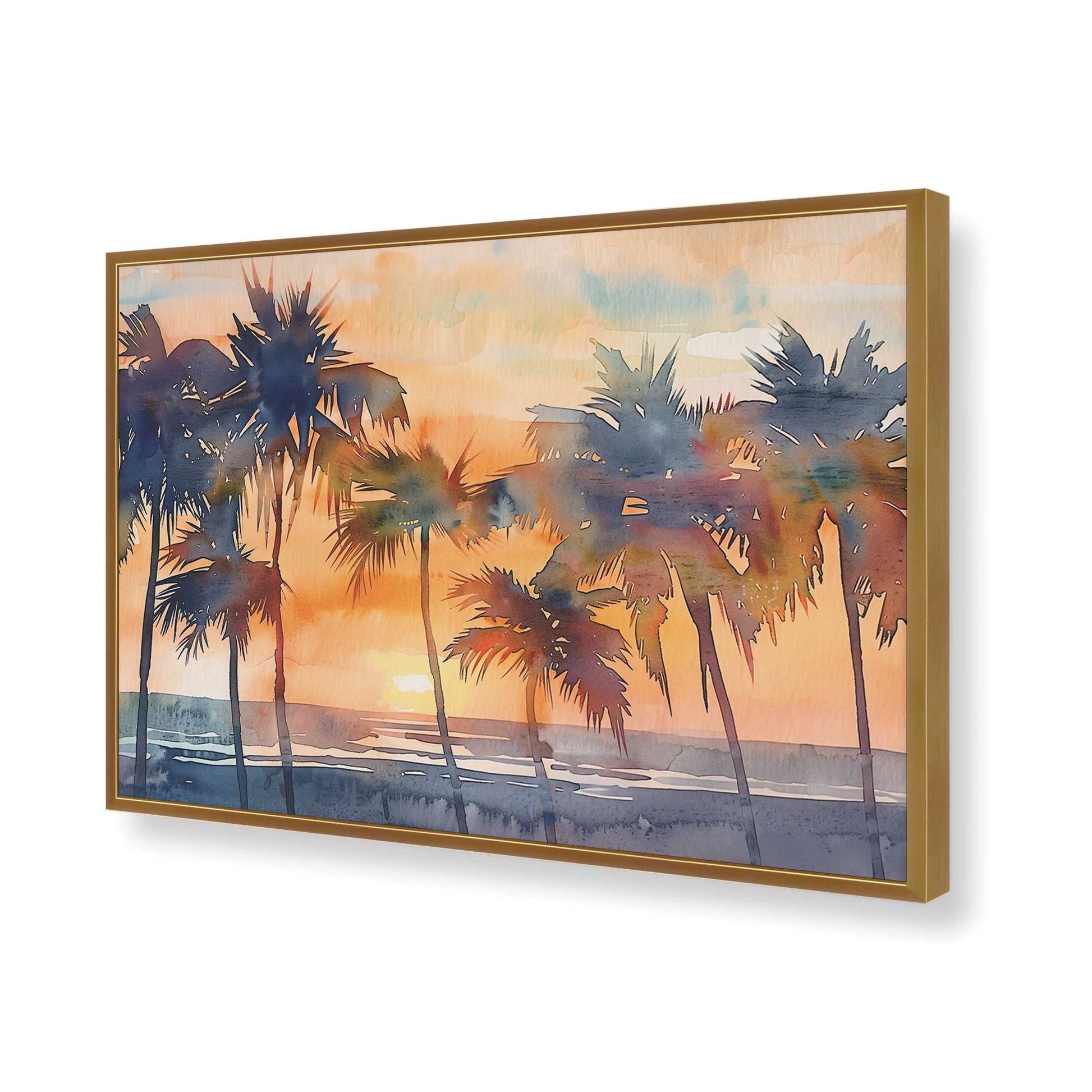 [Color:Polished Gold], Picture of art in a Polished Gold frame of the corner