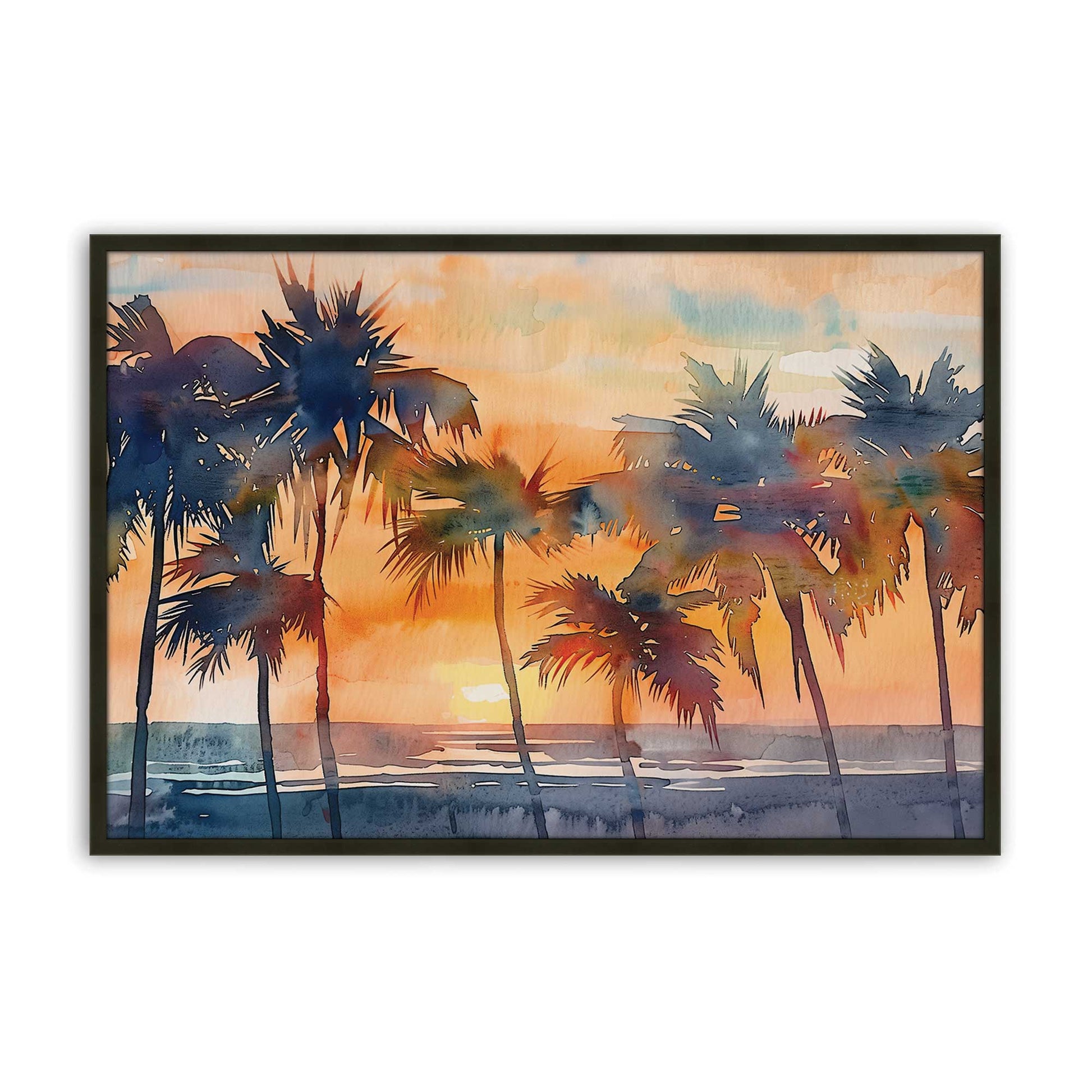 [Color:Satin Black], Picture of art in a Satin Black frame