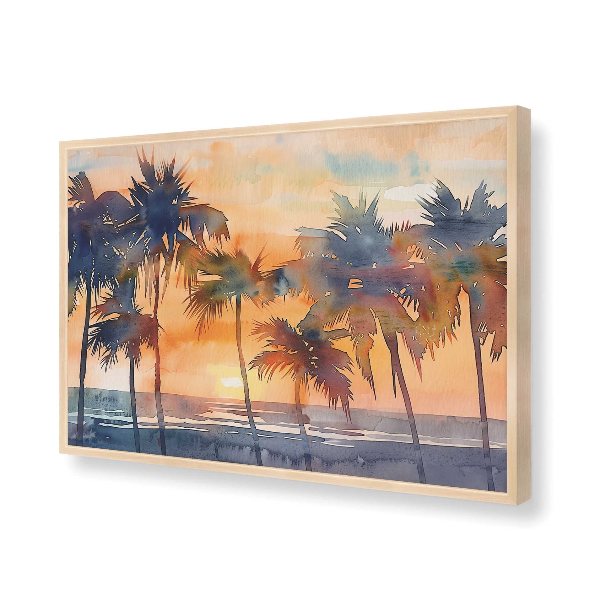 [Color:Raw Maple], Picture of art in a Raw Maple frame of the corner