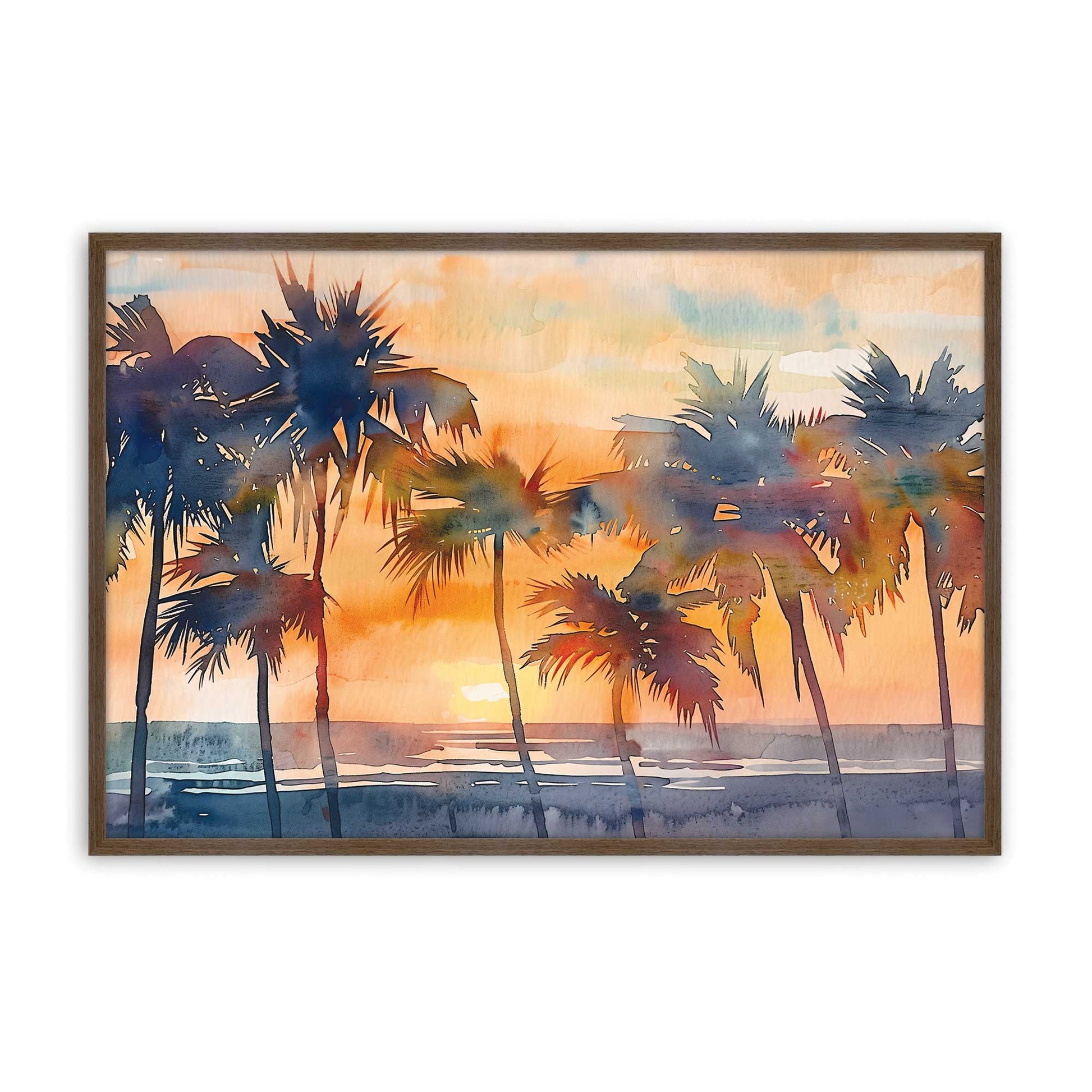 [Color:Walnut], Picture of art in a Walnut frame