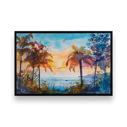 [Color:Satin Black], Picture of art in a Satin Black frame