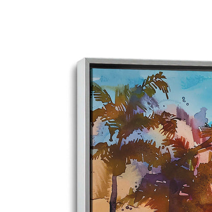 [Color:Polished Chrome], Picture of art in a Polished Chrome frame at an angle