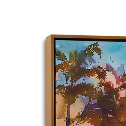 [Color:Polished Gold], Picture of art in a Polished Gold frame at an angle