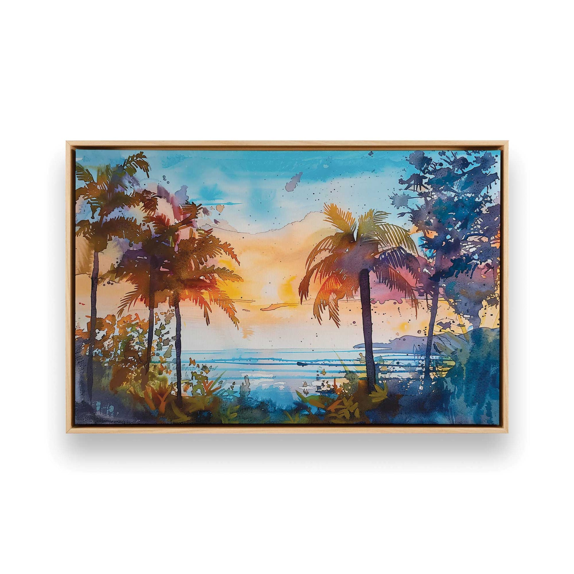 [Color:American Maple], Picture of art in a American Maple frame