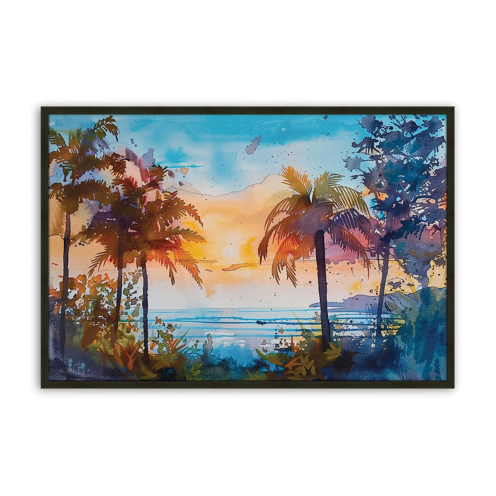 [Color:Satin Black], Picture of art in a Satin Black frame