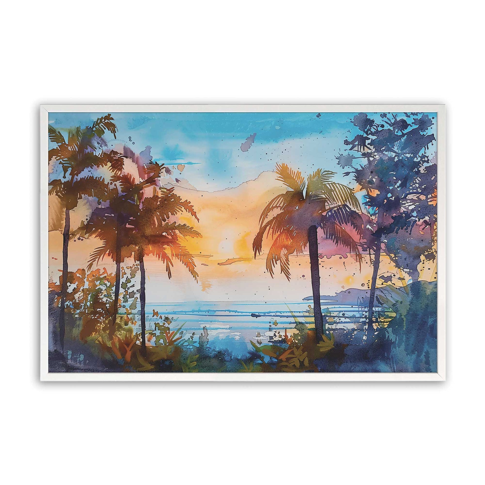 [Color:Opaque White], Picture of art in a Opaque White frame